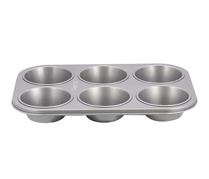 Prestige PR28611 6 Cups Bakeware Carbon Steel Muffin Pan, Grey - Zoom Image 2