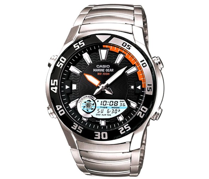 Casio AMW-710D-1AVDF (CN) Mens Casual Analog and Digital Watch Silver - Zoom Image 3