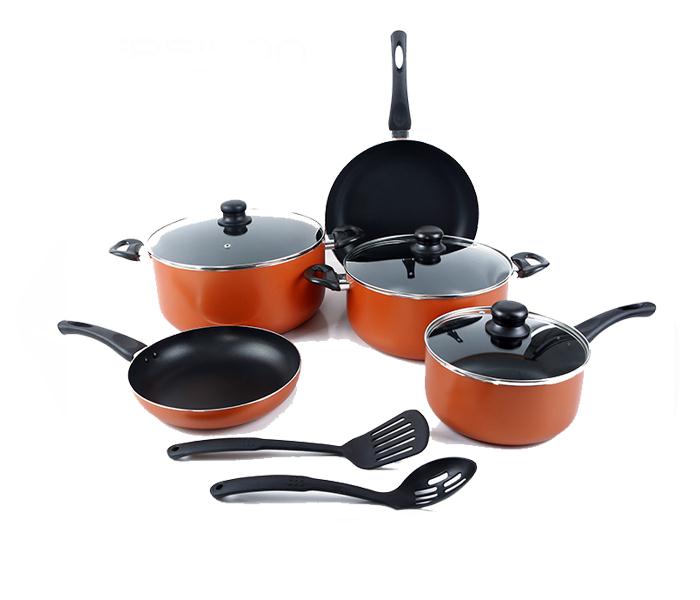 Epsilon EN4251 Non-Stick Aluminum Cookware Set - 10 Pieces - Zoom Image