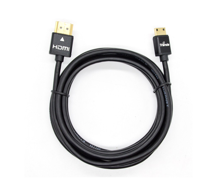 Trands TR-CA531 HDMI 2.0V Mini HDMI to HDMI Cable - Black - Zoom Image 2