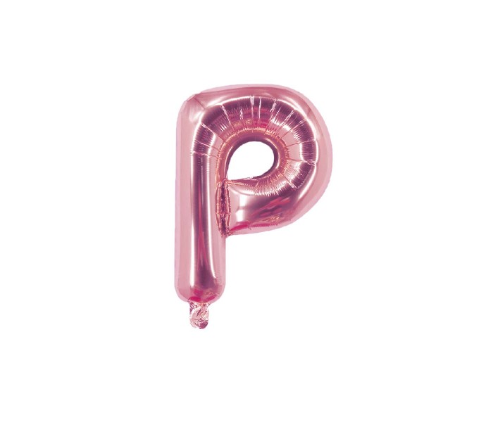 Party Time P-RG-803409 Letter P 16 Inch Foil Balloon Rose Gold - Zoom Image