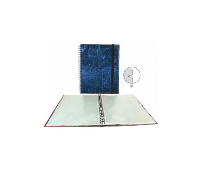 Senfort 91381 Wire-O Display Book With Divider Blue - Zoom Image