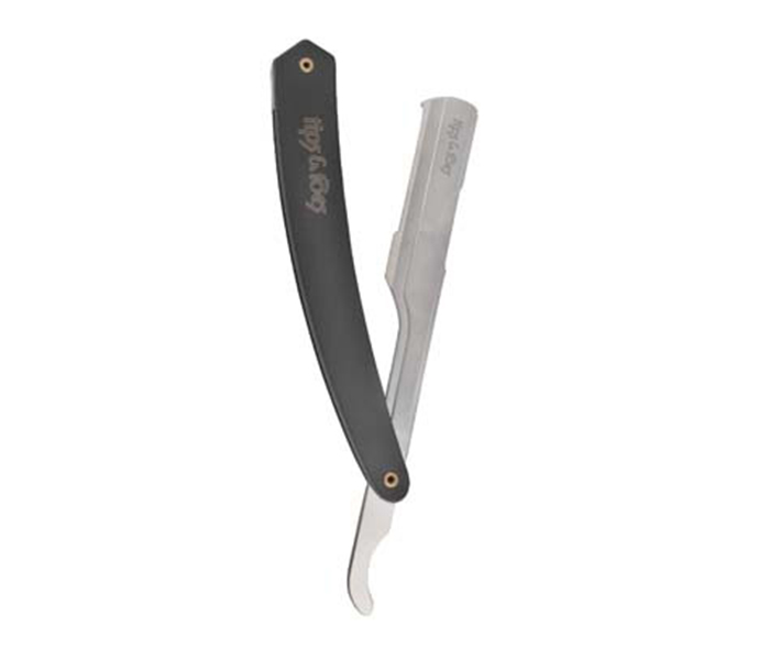 Tips & Toes TT-666 Stainless Steel Professional Straight Razor for Classic Shaving, Black - Zoom Image 3