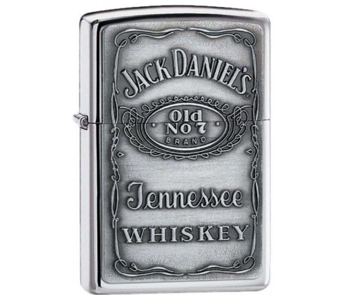 Zippo 250 JD 427 Jack Daniel Emblem Lighter Silver - Zoom Image