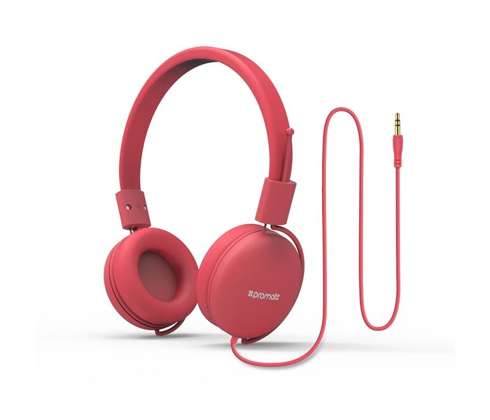 Promate Soul Lightweight Supra Aural Stereo Wired Headset, Pink - Zoom Image 6