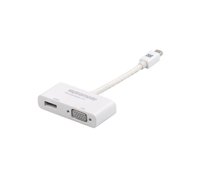 Promate Thudermate-Hv Promate Mini DisplayPort to HDMI VGA Adapter, White - Zoom Image 2