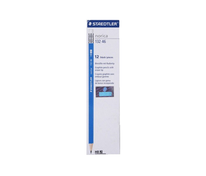 Staedtler ST-132-46-HB Pack of 12 Norica Pencil with Eraser - Blue - Zoom Image 5