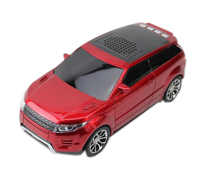 Portable Wireless Bluetooth Speaker WS-389 Range Rover Shape - Red - Zoom Image 2