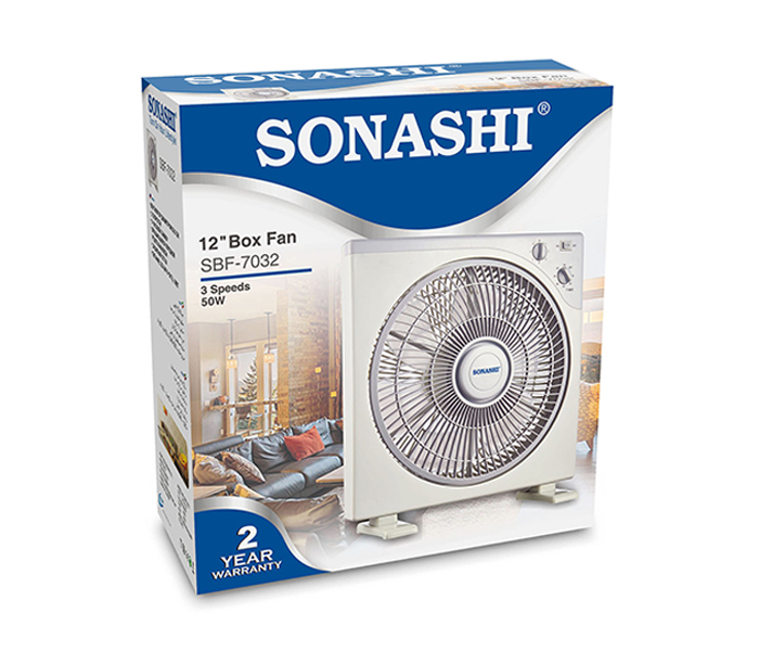 Sonashi SBF-7032 12-inch Box Fan - White - Zoom Image 5