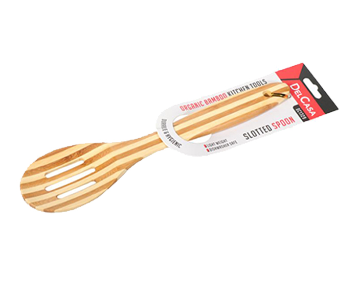 Delcasa DC1329 Bamboo Slotted Spoon - Beige - Zoom Image 5