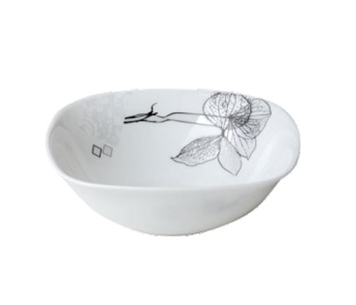 Royalford RF6750 5-inch Opal Ware Square Bowl - White - Zoom Image