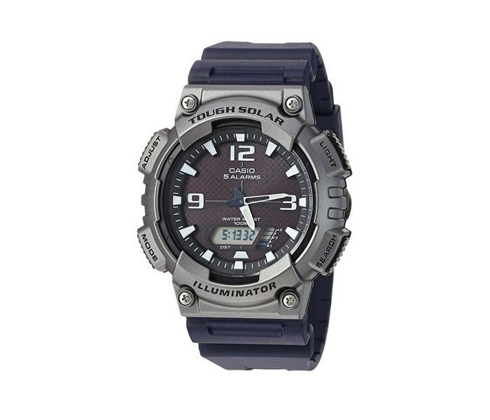 Casio AQS-810W-1A4DF Mens Sports Analog and Digital Watch Blue and Grey - Zoom Image