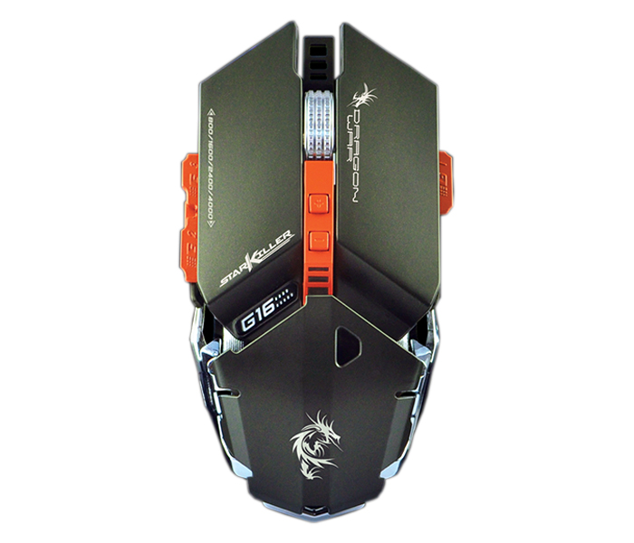 Dragon War G16 Star Killer 4000 DPI Gaming Mouse - Grey - Zoom Image 5