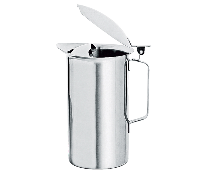 Zebra ZE-115012 Stainless Steel 11 cm Water Jug with Lid Silver - Zoom Image