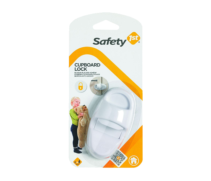 Safety 1st 39036760 No Screw Cupboard Lock - White - Zoom Image 2