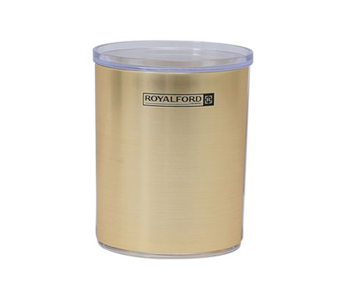 Royalford RF8210 980ml Solid Gold Acrylic Window Canister - Zoom Image 2