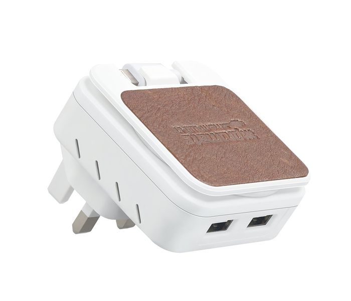 Promate SmartPlug-LT 4.4A Fast Wall Charger with Dual USB Port, White - Zoom Image 2