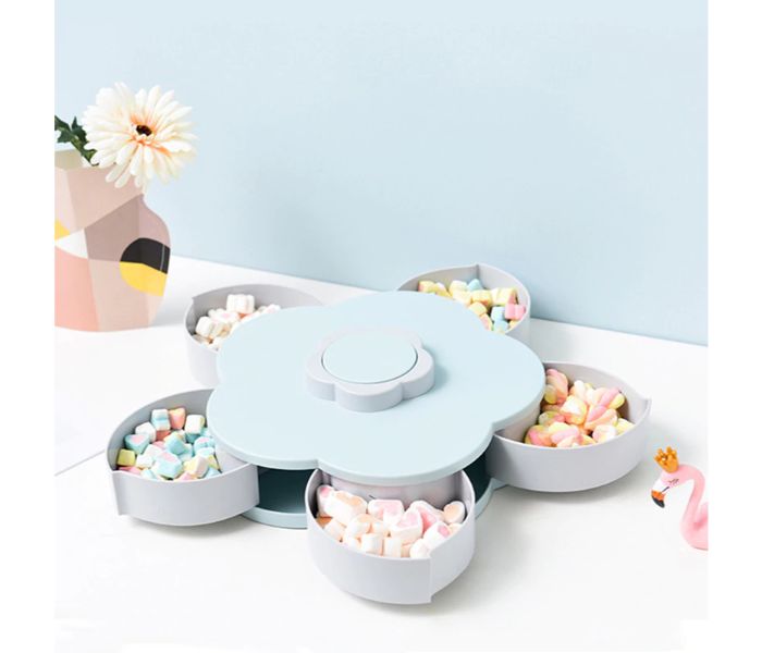 Flower Shape Candy Storage Box CAN989 White And Grey - Zoom Image 3