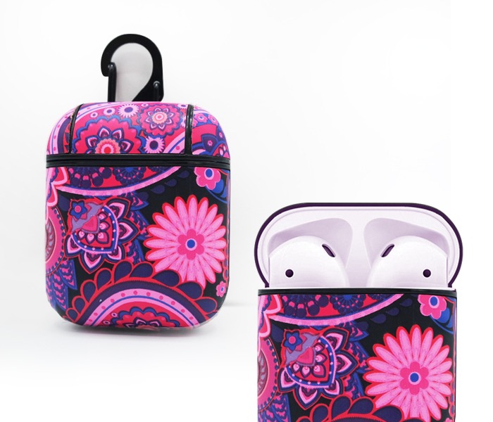 Zoom ZEC-19 Airpod case hard metalic designed - Purple - Zoom Image