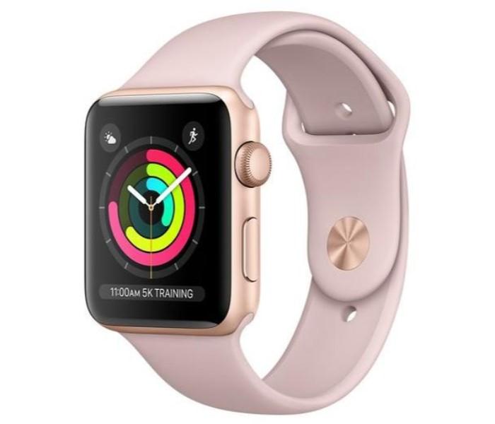 Apple Watch MQL22 Series 3 - 42mm Aluminum Case with Sand Sport Band, Pink & Gold - Zoom Image 2