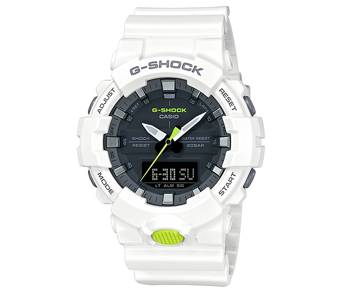 Casio G Shock GA-800SC-7ADR Mens Analog and Digital Watch Black and White - Zoom Image