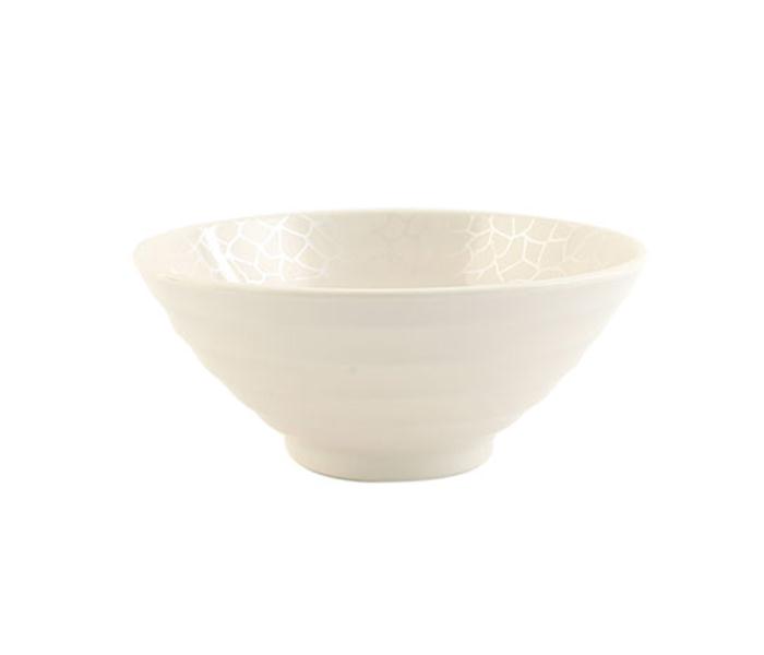 Royalford RF4493 6-inch Melamine Ware Bowl - White Pearl - Zoom Image 2