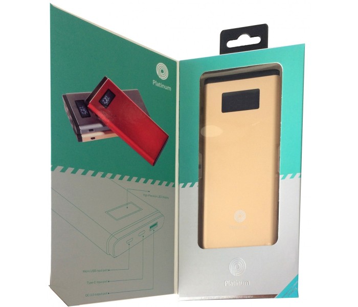 Platinum PP9003 10000mah Slim Power Bank Gold - Zoom Image 3