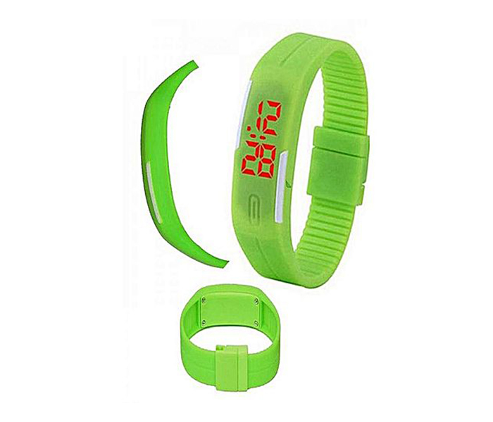 LED Sport Watch Water Resistant Fashionable Digital Bracelet - Green - Zoom Image 2