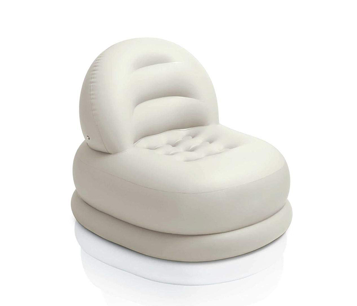 Intex ZX-68591 Poltrona Fashion B PVC Bianco Mode Chair - White - Zoom Image 2