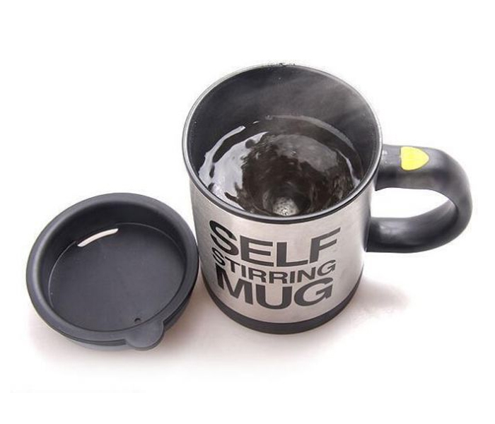 Electric Self Stirring Mug Coffee Mixing Drinking Cup- Black - Zoom Image 2