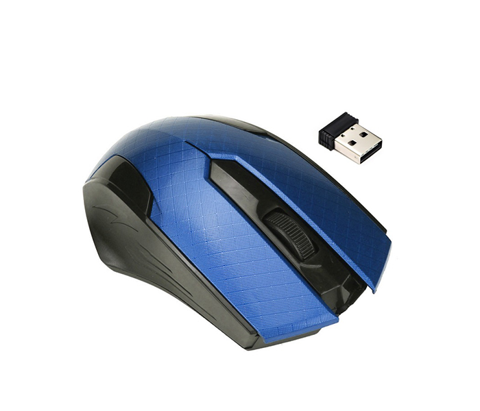 iends IE-MU989 Wireless 2400 DPi Optical USB Mouse - Blue - Zoom Image 3