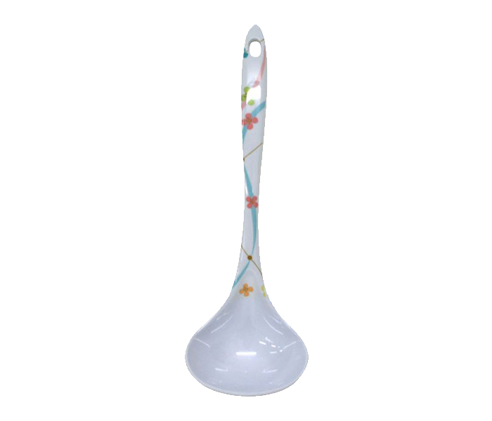 Royalford RF7096 Melamine Ware Rainbow Thai Serving Ladle - White - Zoom Image