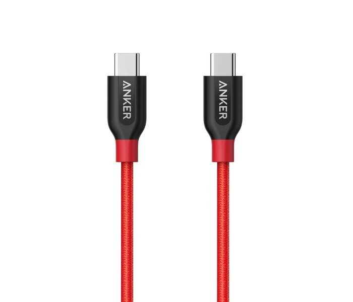 Anker A8187 Powerline Plus USB C to USB C 2.0 Cable 3ft Red - Zoom Image 6