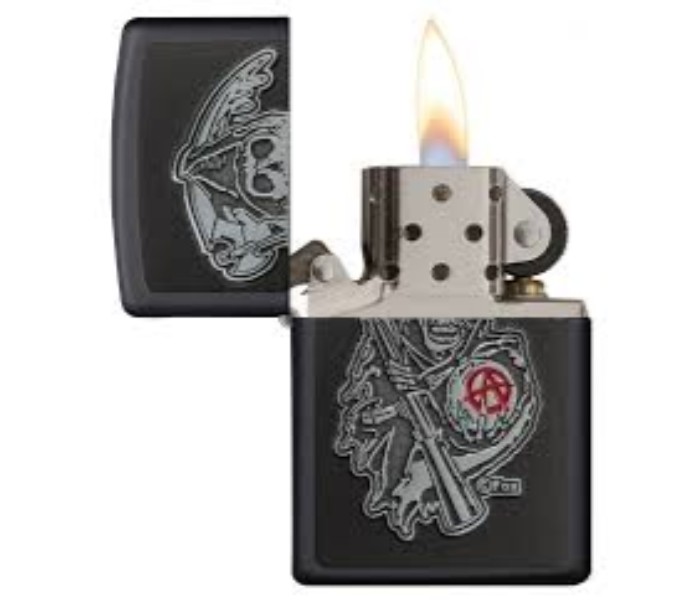 Zippo 29489 218 Sons of Anarchy Emblem Lighter Black - Zoom Image 1