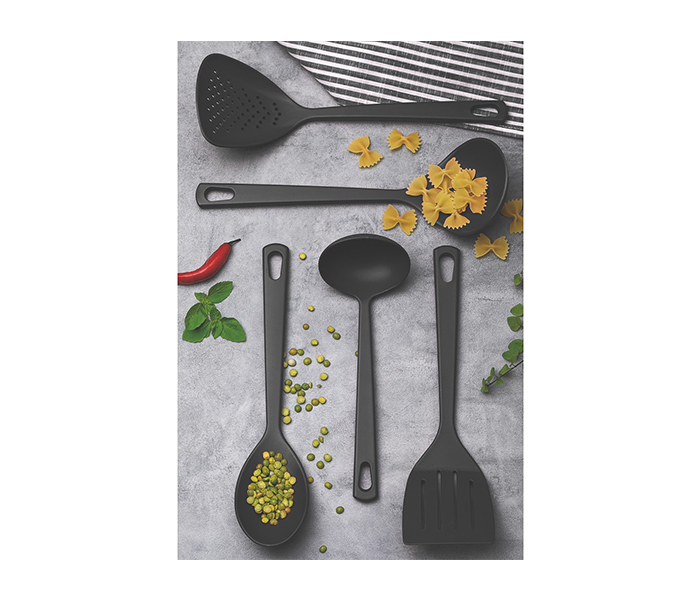 Tramontina TR-25099-004 Nylon Utilita Utensils - 5 Pieces, Black - Zoom Image 2