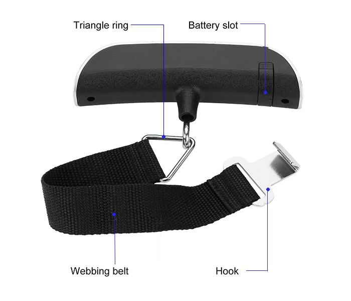 Taqdeer Digital Luggage Scale Capacity of 10g to 50Kg - Zoom Image 5