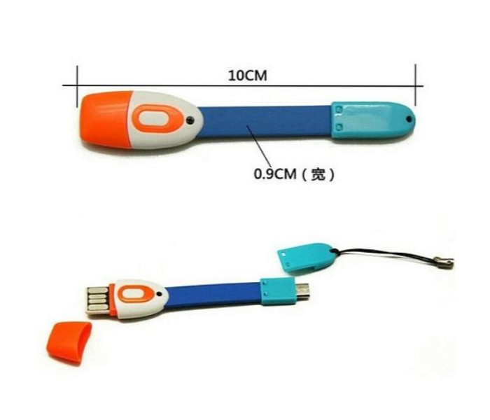 Mini Digital Strap 3 in 1 Memory Card Reader, USB Charger and Data Sync CUD898 Multicolor - Zoom Image 2