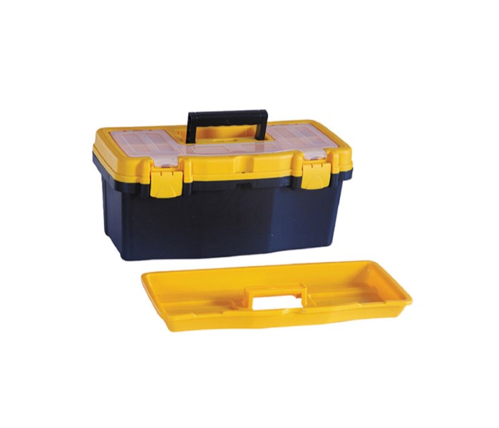 Geepas GT59020 16 inch Plastic Tool Box Yellow and Black - Zoom Image