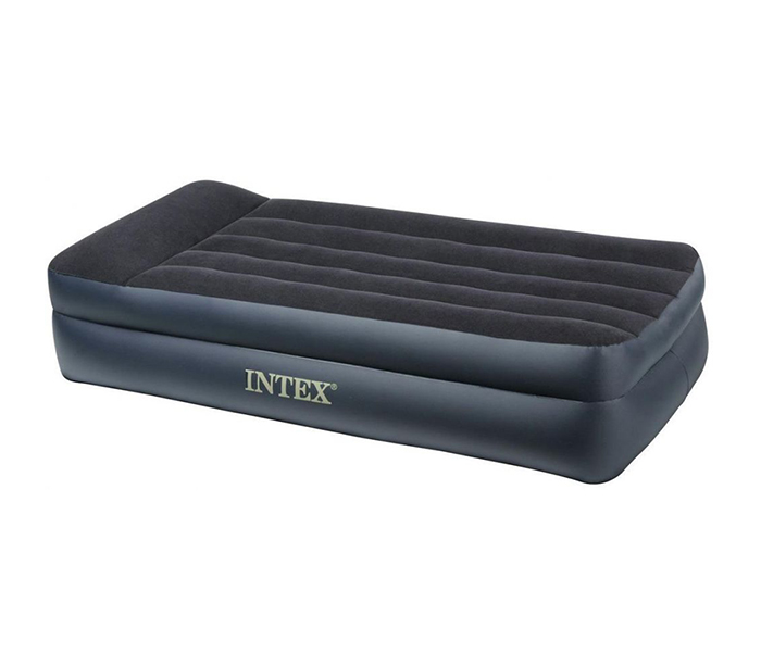 Intex ZX-66706 Inflatable Twin Size Airbed with Built-in Electric Pump - Black - Zoom Image 2