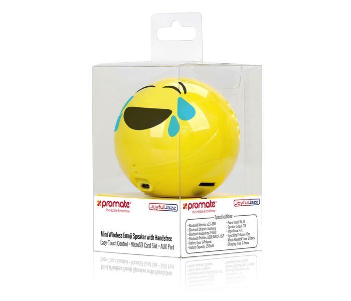 Promate Joyfuljazz Mini Wireless Emoji Speaker with Handsfree - Yellow - Zoom Image 6