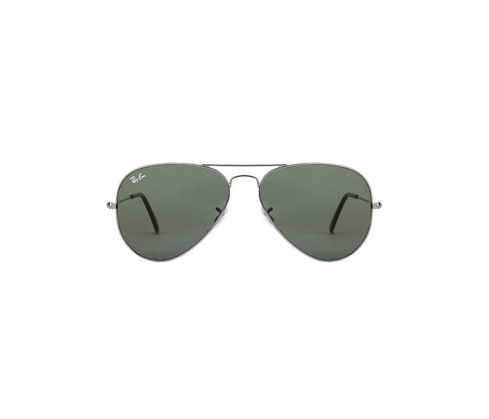 Ray-Ban RB3025-W0879 58 Pilot Grey Frame & Green Colour Mirrored Sunglasses for Women - Zoom Image 1