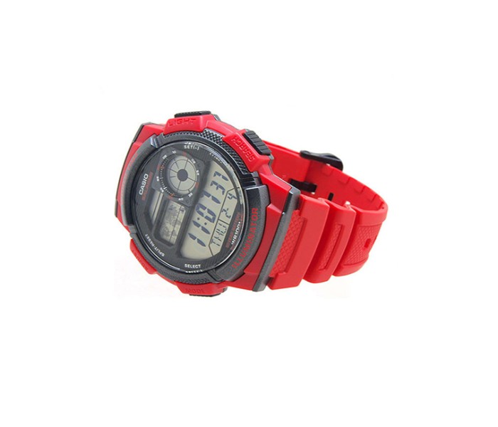 Casio AE-1000W-4AVDF (TH) Mens Sports Digital Watch Red - Zoom Image 1