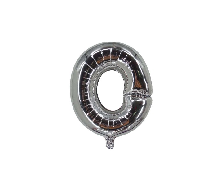 Party Time O-S-803409 Letter O 16 Inch Foil Balloon Silver - Zoom Image