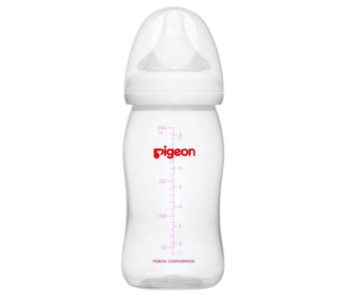 Pigeon N11583441A Wide Neck Feeding Bottle 240 ml Transparent - Zoom Image