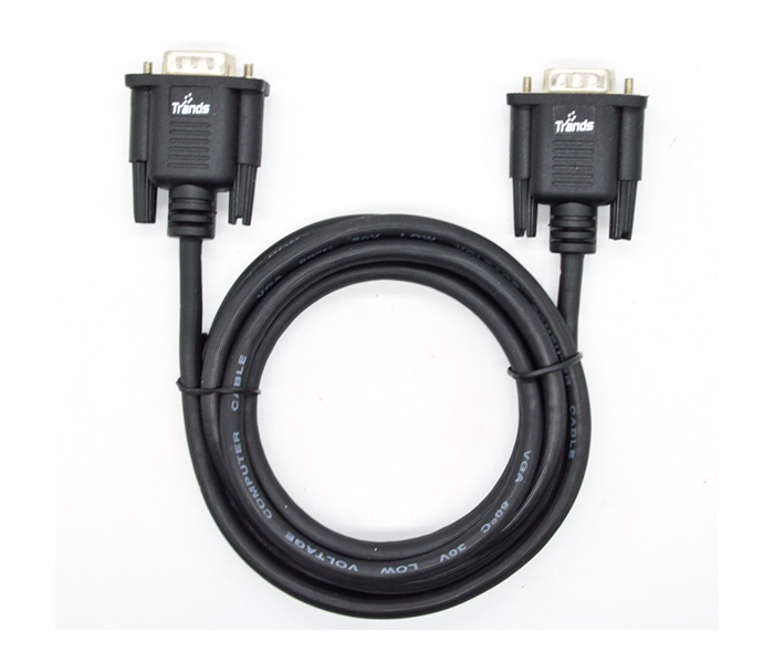 Trands TR-CA791 VGA Male to Female VGA Extension Cable - Black, 1.8 Meter - Zoom Image 2