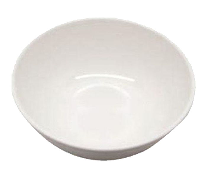 Royalford RF5845 4.5-inch Melamine Ware Flat Bowl - White Diamond - Zoom Image