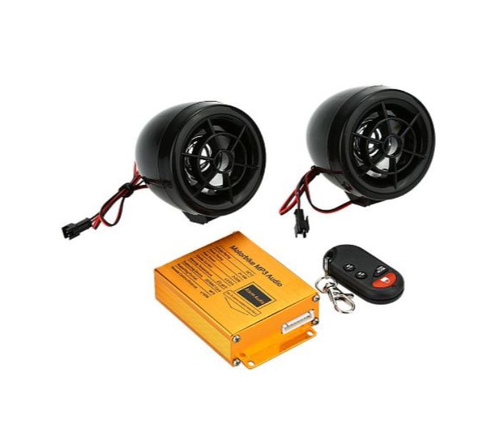 Offal MS777 Motorcycle Speakers With Alarm System Black - Zoom Image 1