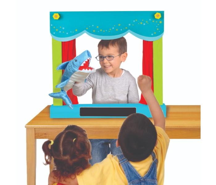 Fiesta Crafts T-2813 Hand Puppet Theatre & Shop (Carry - Case) Assorted - Zoom Image 4