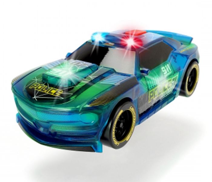 Dickie 203763001 20CM Lightstreak Police Friction Racing Car - Blue - Zoom Image 1