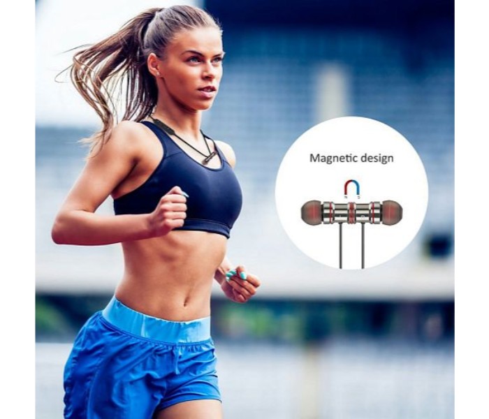 IX7 Magnetic Wireless Bluetooth Sports Earphone With Mic and Volume Control - Assorted - Zoom Image 5